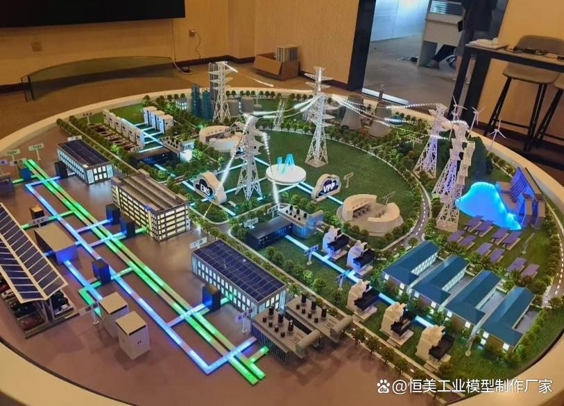 儲能沙盤模型來圖定制,按系統方案呈現整體布局
